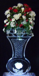 Waterford vase with 3d rose inside.JPG