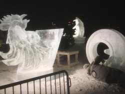 summer sunrise rooster ice carving 27.JPG