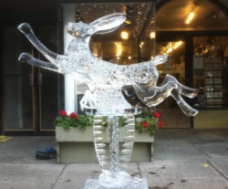 Wild Hare ice carving.JPG